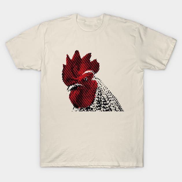 Minimalist Rooster T-Shirt by NorthOfLongIsland